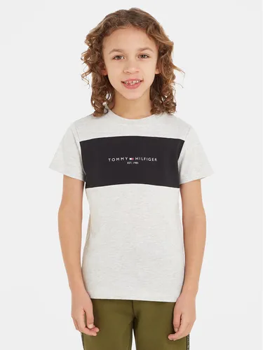 Tommy Hilfiger T-Shirt Colorblock KB0KB08552 M Grau Regular Fit