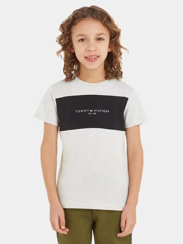 Tommy Hilfiger T-Shirt Colorblock KB0KB08552 S Grau Regular Fit