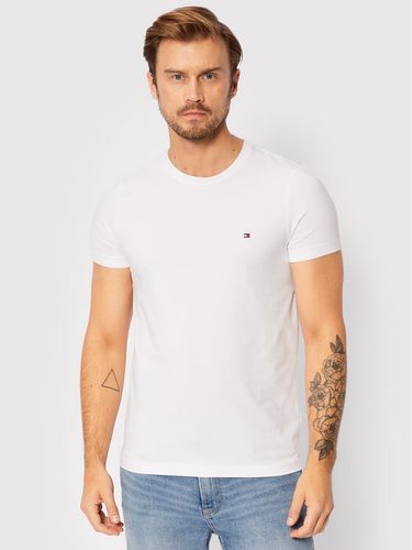 Tommy Hilfiger T-Shirt Core Stretch MW0MW27539 Weiß Slim Fit