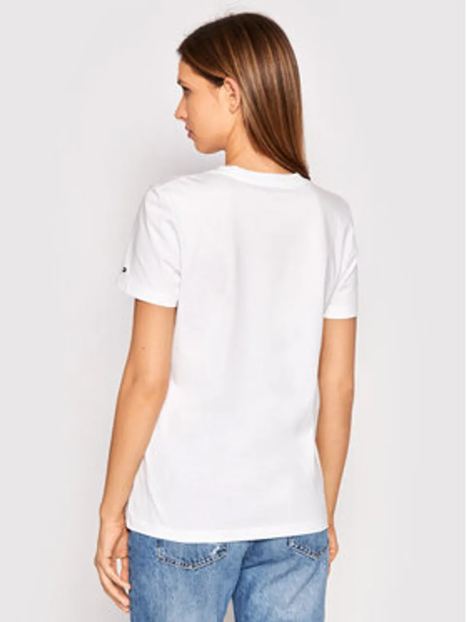 Tommy Hilfiger T-Shirt Heritage C-Nk WW0WW31999 Weiß Regular Fit