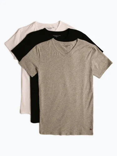 Tommy Hilfiger T-Shirt im 3er-Pack Herren Jersey V-Ausschnitt mehrfarbig