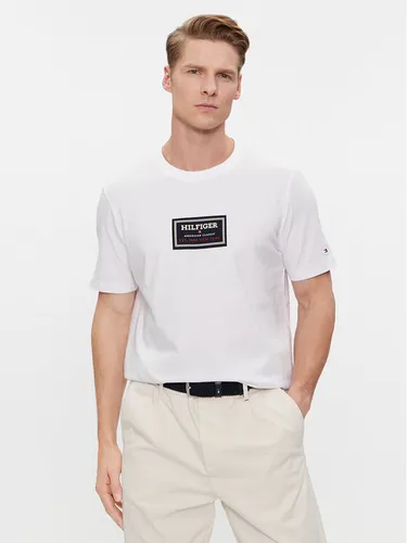 Tommy Hilfiger T-Shirt Label Hd Print Tee MW0MW34391 Weiß Regular Fit