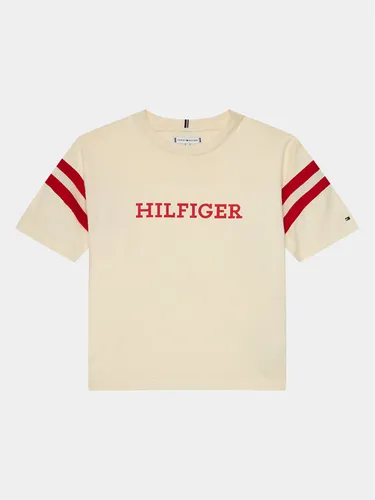Tommy Hilfiger T-Shirt Monotype Varsity KG0KG07717 D Beige Relaxed Fit