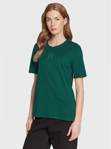 Tommy Hilfiger T-Shirt S10S101576 Grün Regular Fit