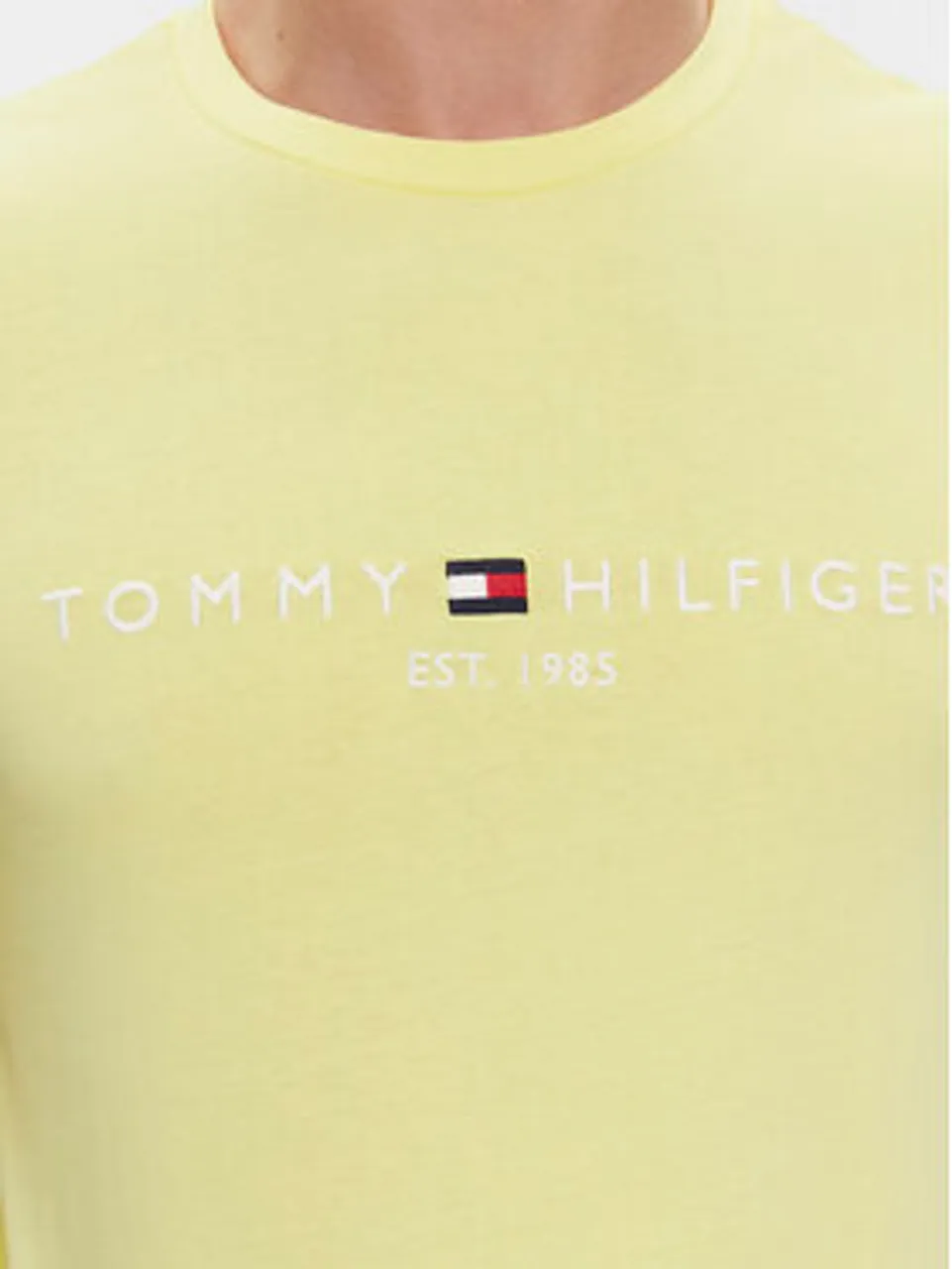 Tommy Hilfiger T-Shirt Tommy Logo Tee MW0MW11797 Gelb Regular Fit