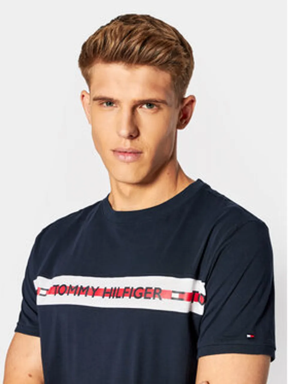 Tommy Hilfiger T-Shirt UM0UM01915 Dunkelblau Regular Fit