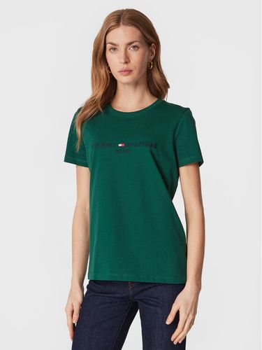 Tommy Hilfiger T-Shirt WW0WW28681 Grün Regular Fit