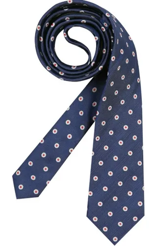 Tommy Hilfiger Tailored Herren Krawatte blau Seide gemustert