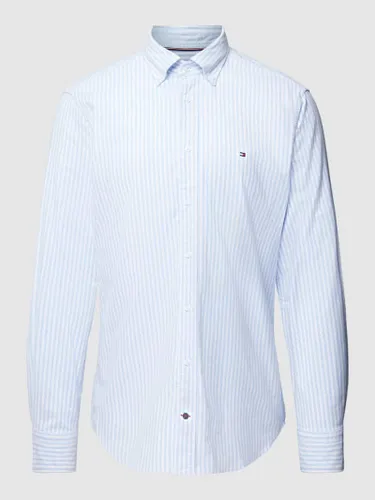 Tommy Hilfiger Tailored Regular Fit Business-Hemd mit Button-Down-Kragen in Bleu