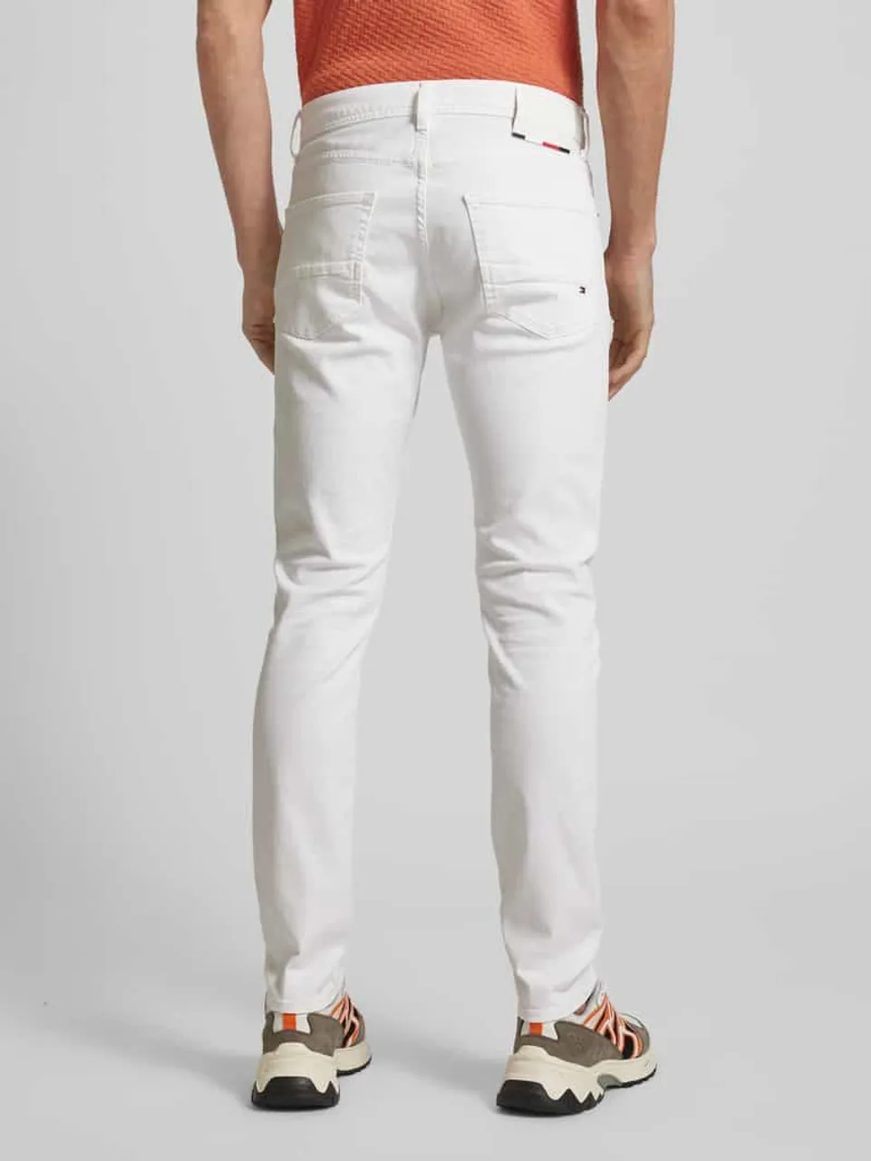 Tommy Hilfiger Tapered Fit Jeans im 5-Pocket-Design in Weiss
