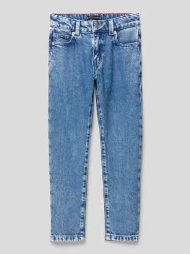 Tommy Hilfiger Teens Straight Fit Jeans im 5-Pocket-Design in Blau