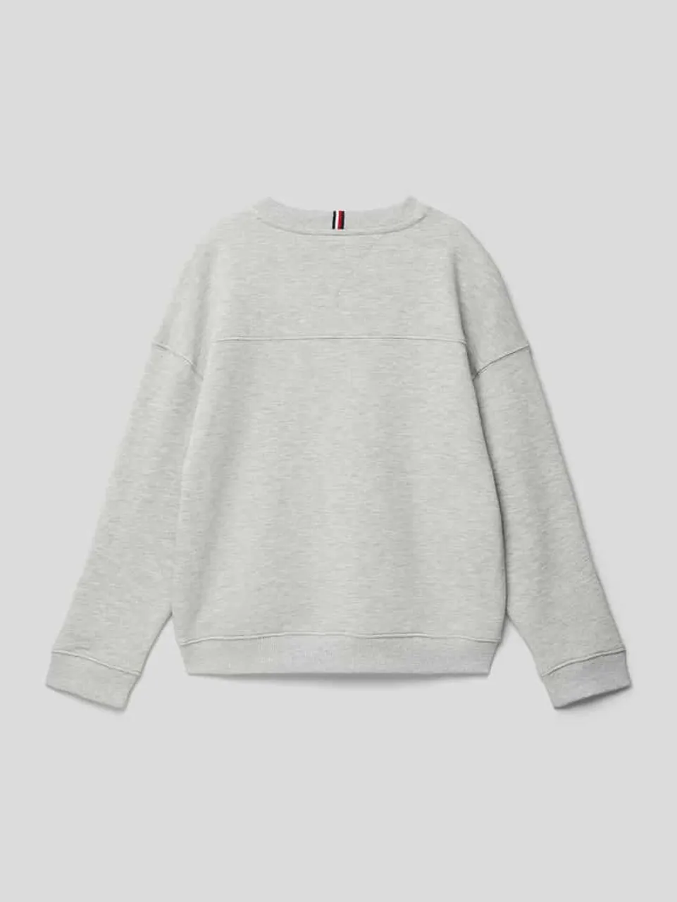 Tommy Hilfiger Teens Sweatshirt mit Label-Details Modell 'VARSITY' in Mittelgrau Melange