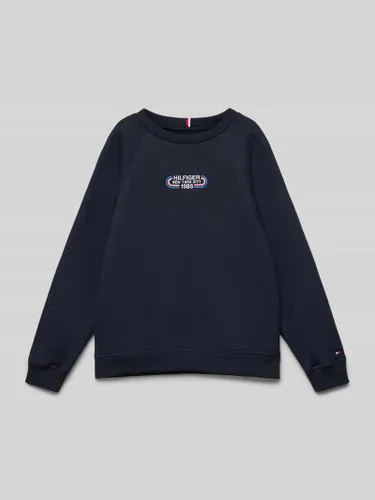 Tommy Hilfiger Teens Sweatshirt mit Label-Stitching in Marine
