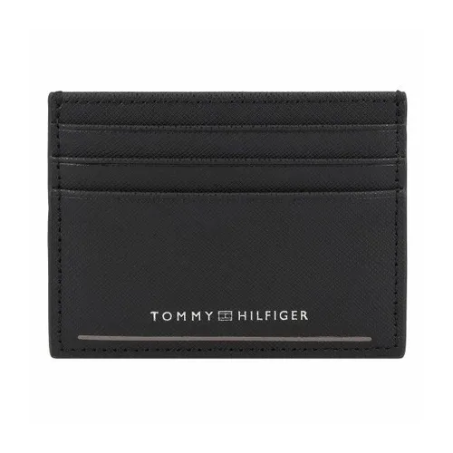 Tommy Hilfiger TH Saffiano Kreditkartenetui Leder 10.5 cm black
