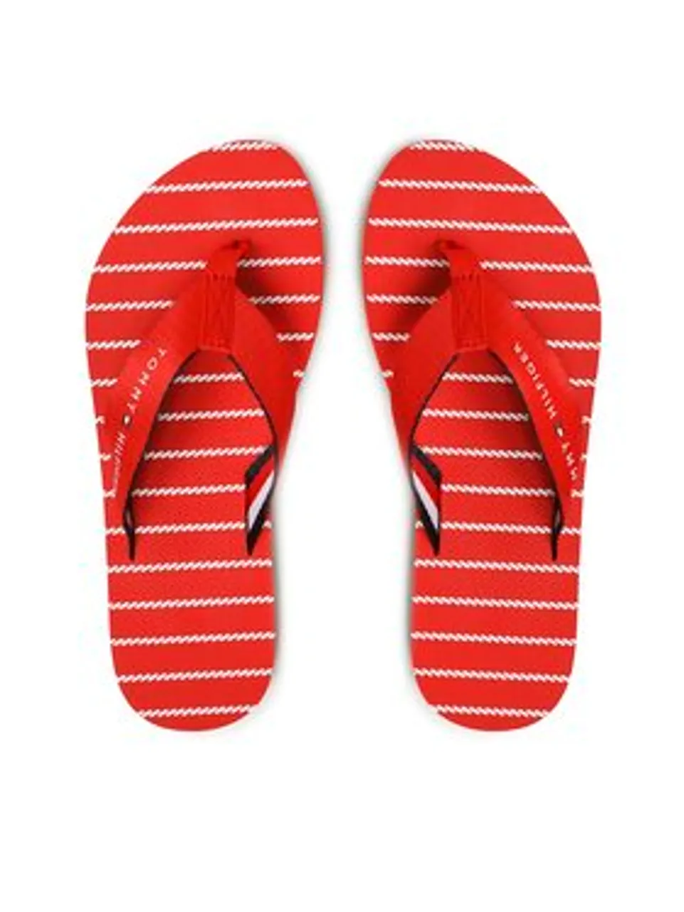 Tommy Hilfiger Zehentrenner Essential Rope Sandal FW0FW07142 Rot