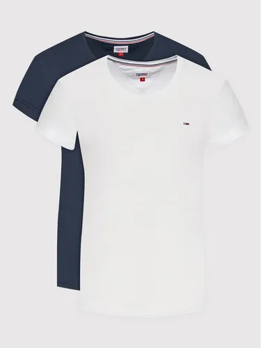 Tommy Jeans 2er-Set T-Shirts Soft Jersey DW0DW11459 Bunt Regular Fit