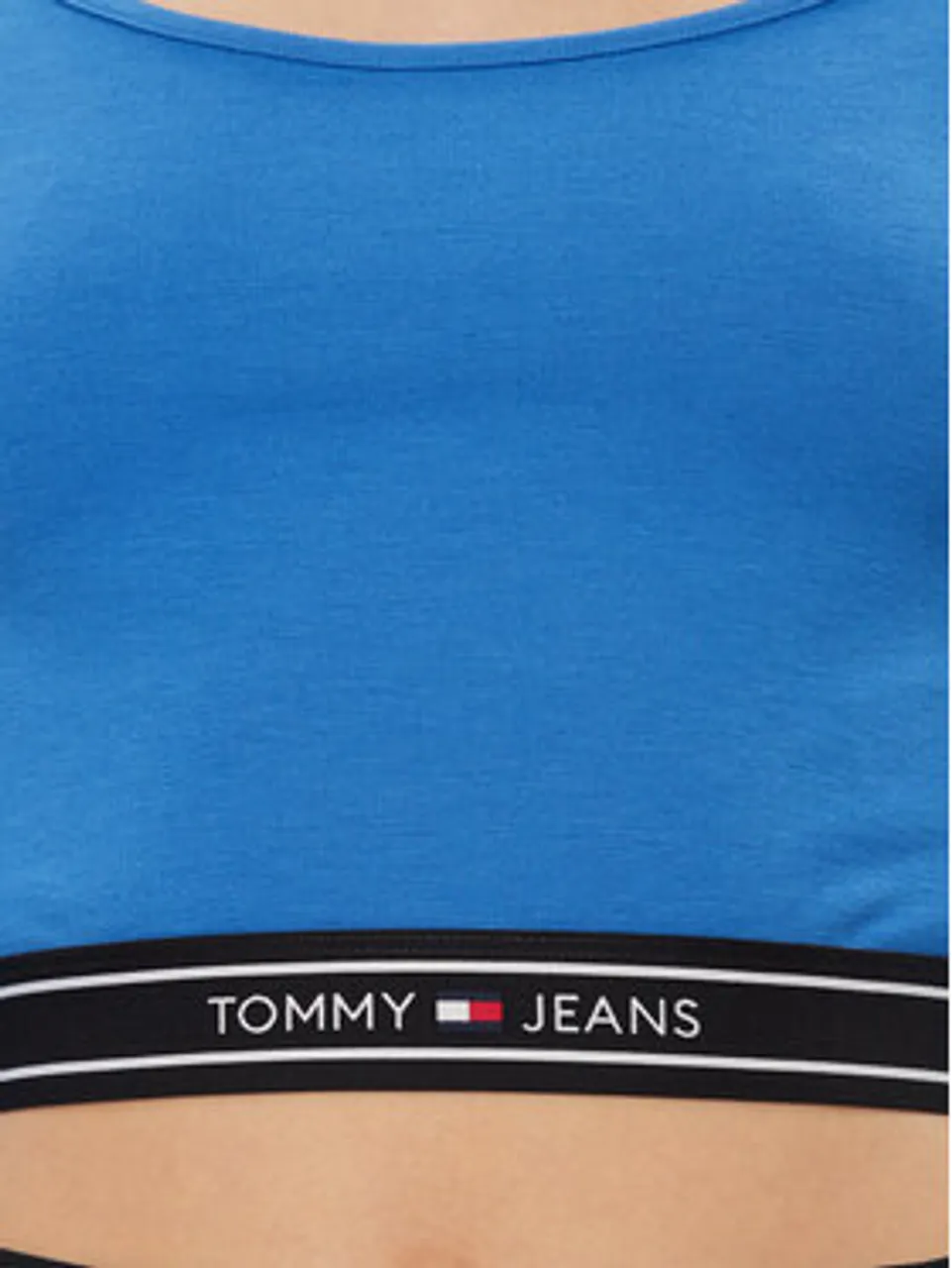Tommy Jeans Bluse DW0DW17394 Blau Slim Fit