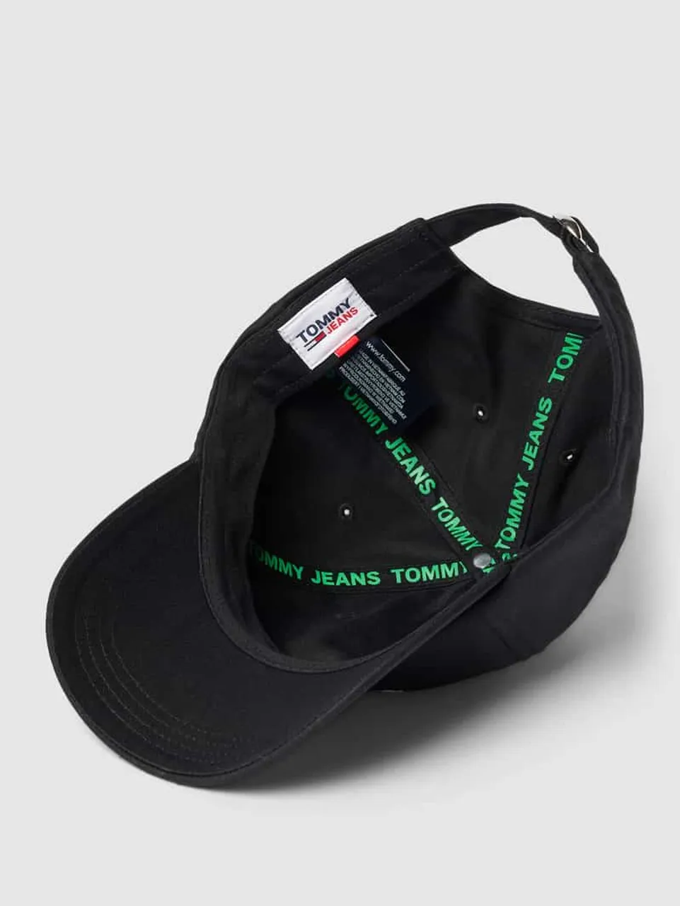 Tommy Jeans Cap mit Label-Stitching Modell 'SPORT' in Black