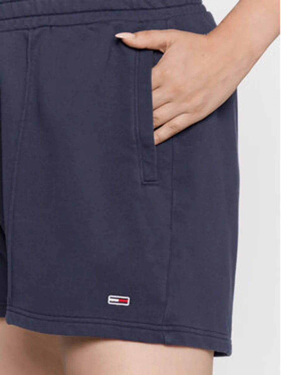 Tommy Jeans Curve Sportshorts Cry DW0DW12975 Dunkelblau Relaxed Fit