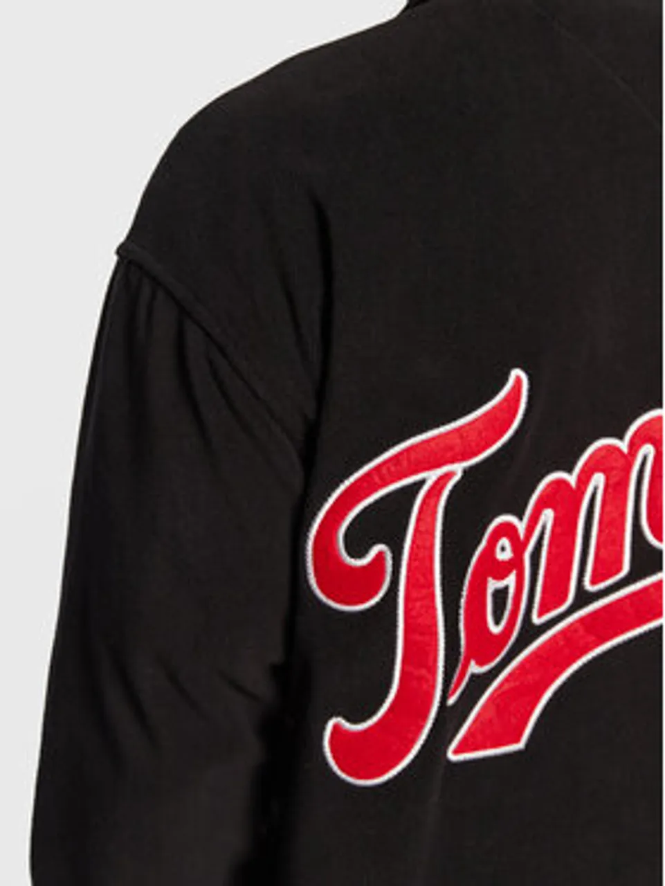 Tommy Jeans Fleecejacke DM0DM15613 Schwarz Overshirt Fit