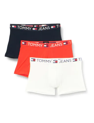 Tommy Jeans Herren 3er Pack Boxershorts Trunk Baumwolle mit