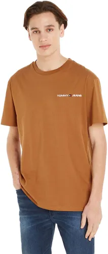 Tommy Jeans Herren T-Shirt Kurzarm Linear Chest