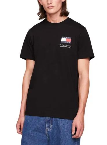 Tommy Jeans Herren T-Shirt Kurzarm Tjm Slim Essential Flag
