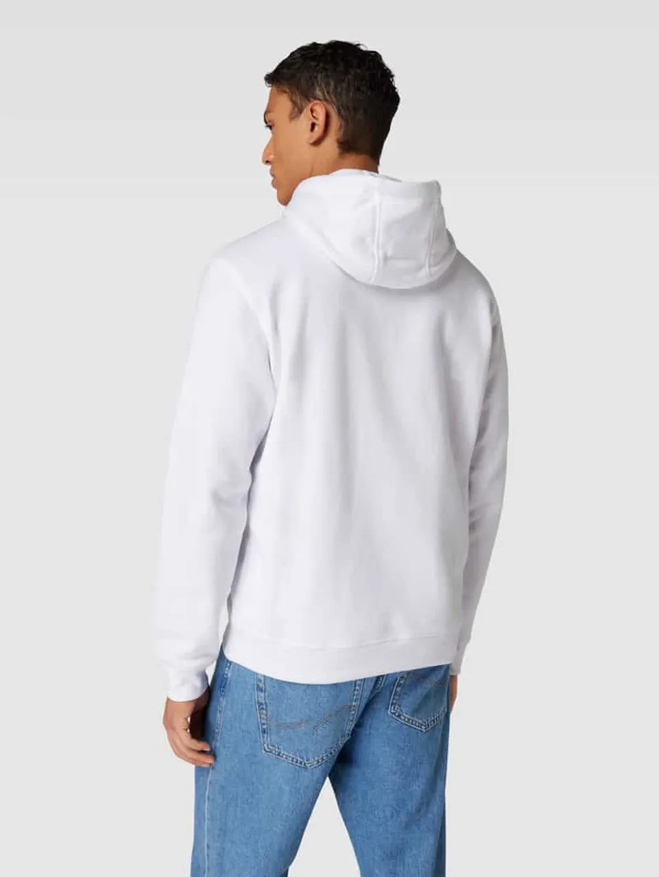 Tommy Jeans Hoodie mit Label-Print in Weiss