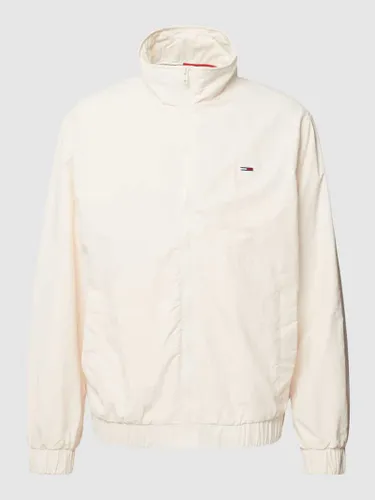 Tommy Jeans Jacke mit Label-Stitching Modell 'ESSENTIAL' in Offwhite