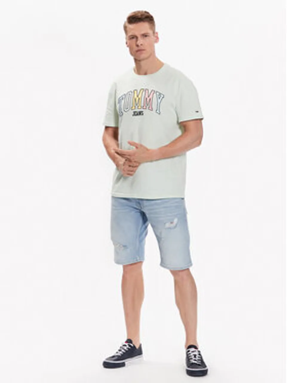 Tommy Jeans Jeansshorts Ronnie DM0DM16147 Blau Relaxed Fit