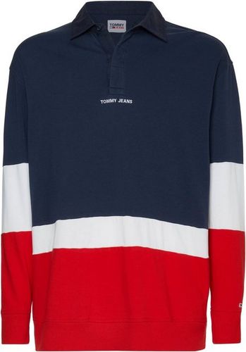 Tommy Jeans Langarm-Poloshirt »TJM SOFT COLORBLOCK RUGBY POLO«