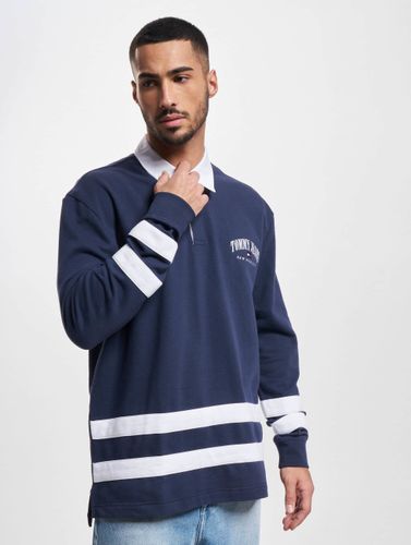 Tommy Jeans Männer Poloshirt Relaxed Varsity Rugby in blau