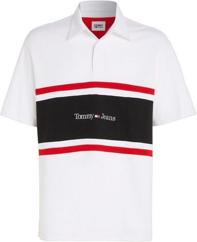 Tommy Jeans Poloshirt »TJM CLBK LINEAR RUGBY« mit Streifen-Detail