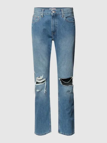 Tommy Jeans Relaxed Straight Fit Jeans mit Destroyed-Effekten Modell 'Ethan' in Jeans