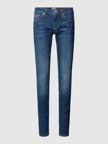 Tommy Jeans Skinny Fit Jeans im 5-Pocket-Design Modell 'SOPHIE' in Jeansblau