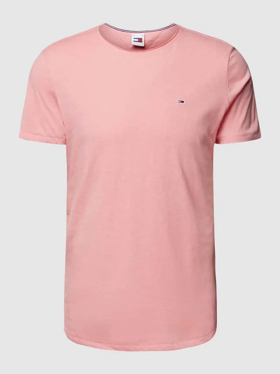 Tommy Jeans Slim Fit T-Shirt mit Rundhalsausschnitt in Rose