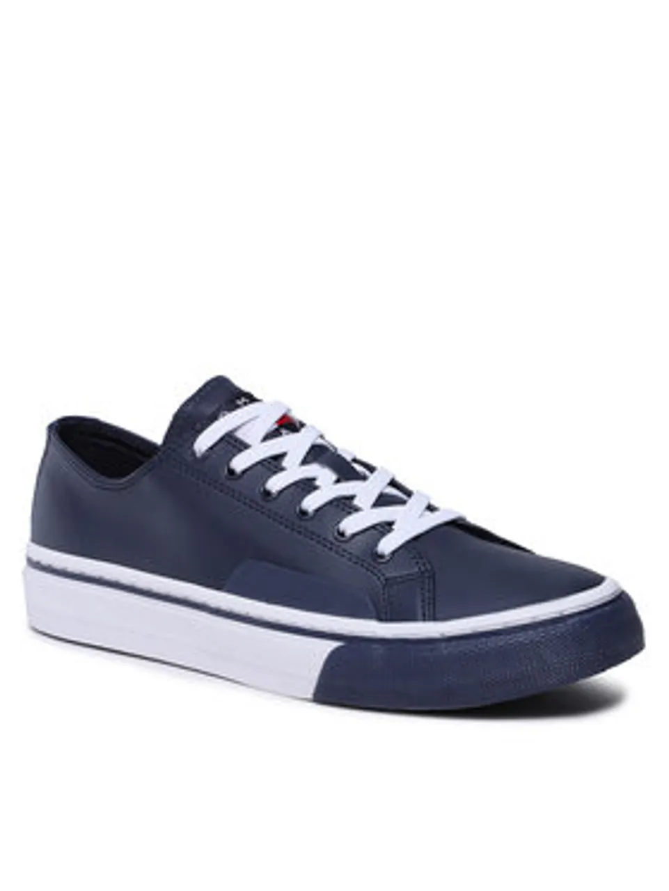 Tommy Jeans Sneakers aus Stoff Lace Vulc Ess EM0EM01047 Dunkelblau