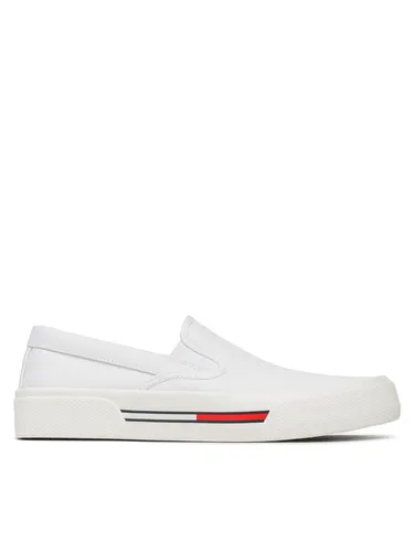 Tommy Jeans Sneakers aus Stoff Slip On Canvas Color EM0EM01156 Weiß