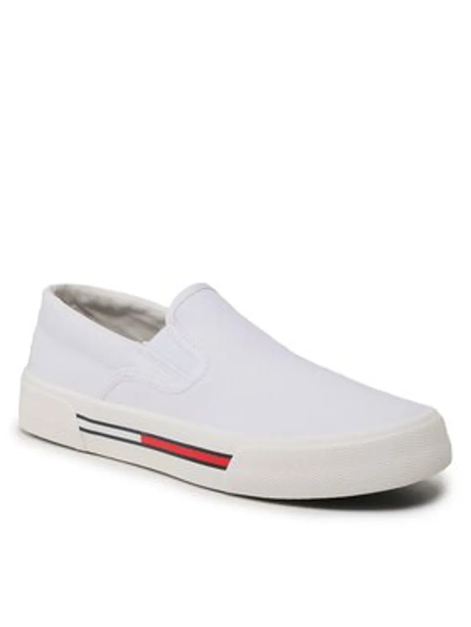 Tommy Jeans Sneakers aus Stoff Slip On Wmn EN0EN02088 Weiß