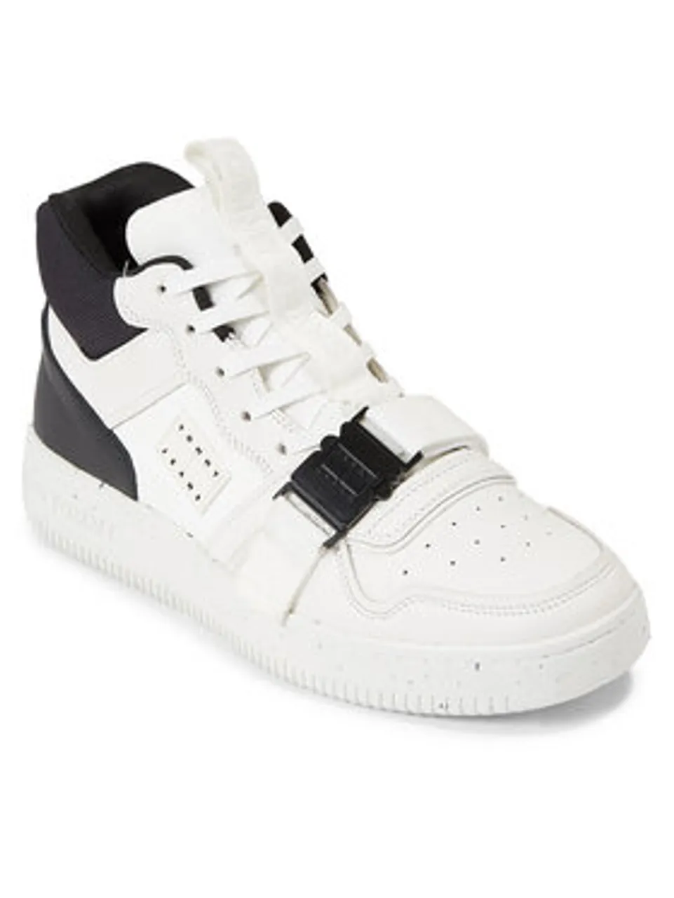 Tommy Jeans Sneakers Tjm Basket Leather Buckle Mid EM0EM01288 Weiß