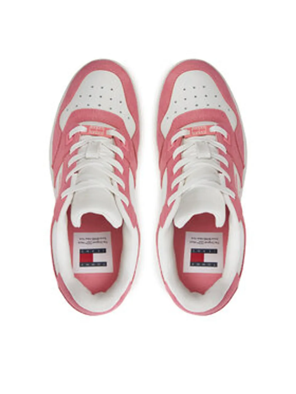Tommy Jeans Sneakers Tjw Retro Basket Washed Suede EN0EN02486 Rosa