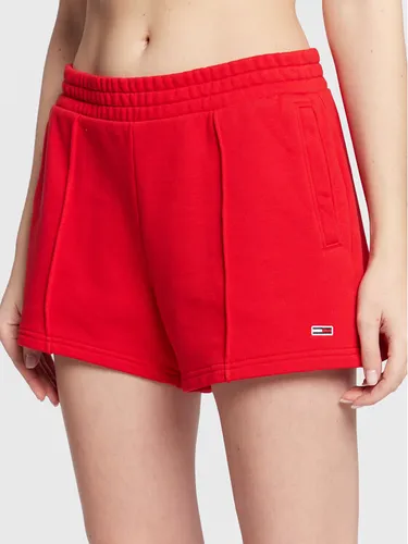 Tommy Jeans Sportshorts Essential DW0DW12626 Rot Regular Fit