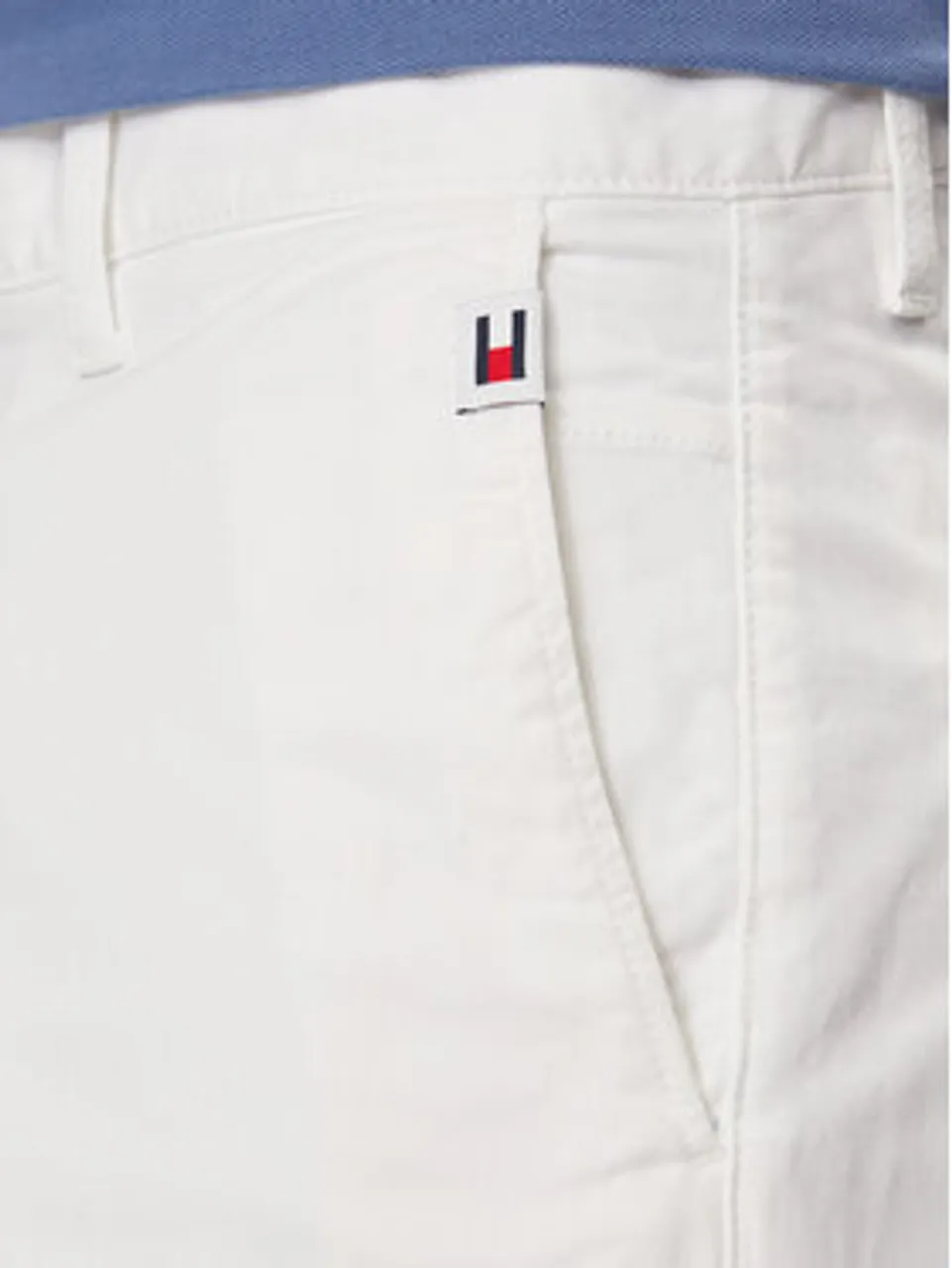Tommy Jeans Stoffshorts Scanton DM0DM18812 Weiß Regular Fit