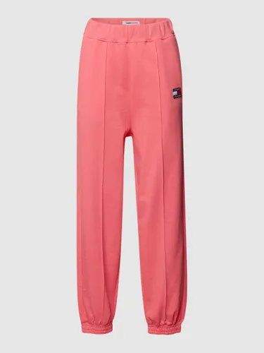 Tommy Jeans Sweatpants mit Label-Patch in Pink