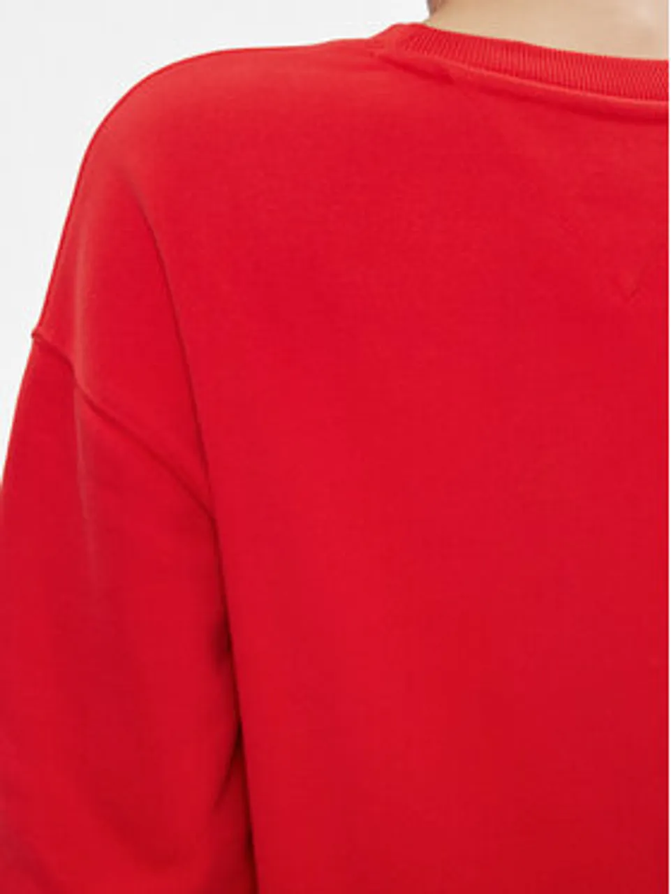 Tommy Jeans Sweatshirt Badge DW0DW17325 Rot Regular Fit