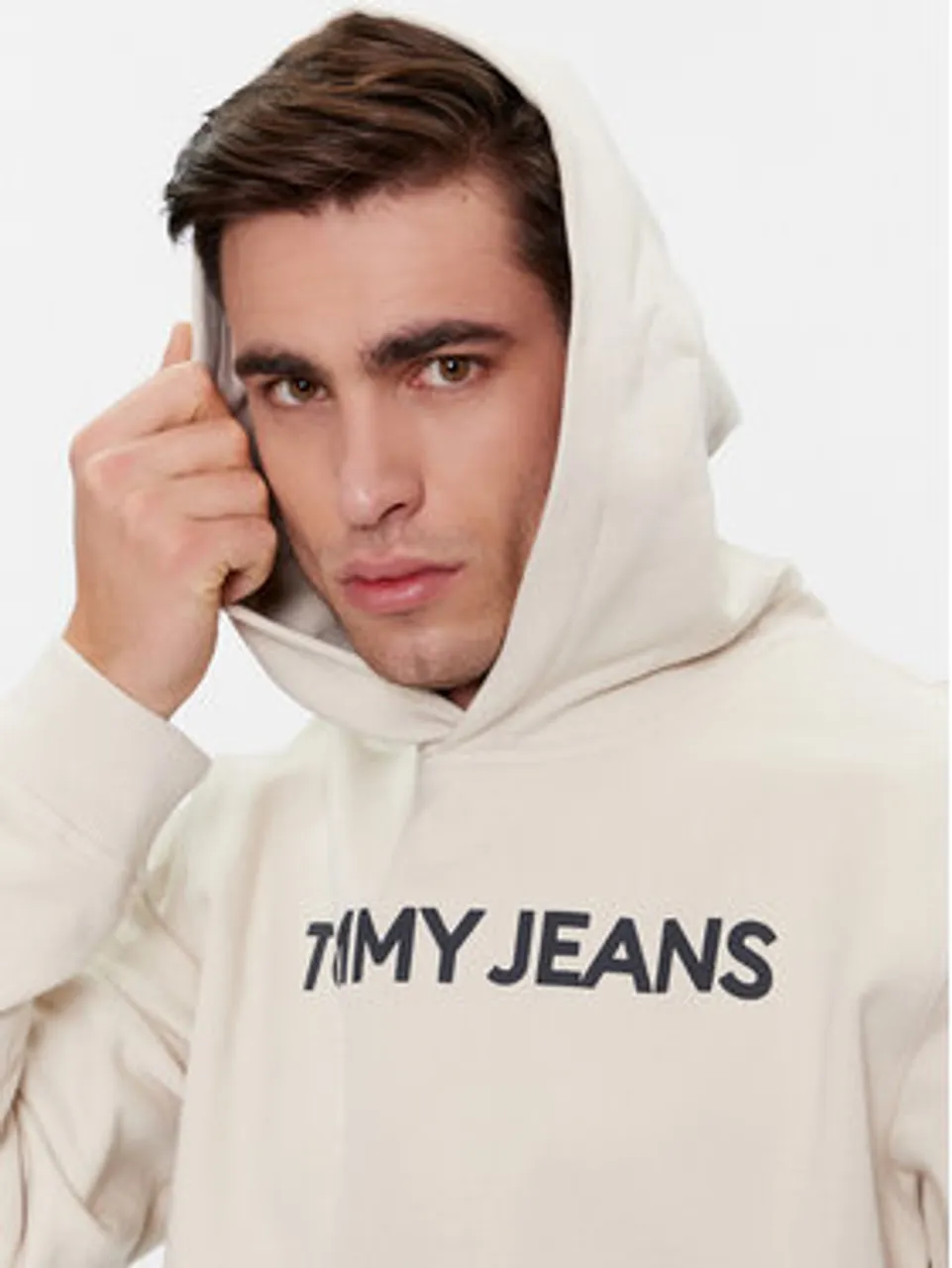 Tommy Jeans Sweatshirt Bold Classics DM0DM18413 Beige Regular Fit