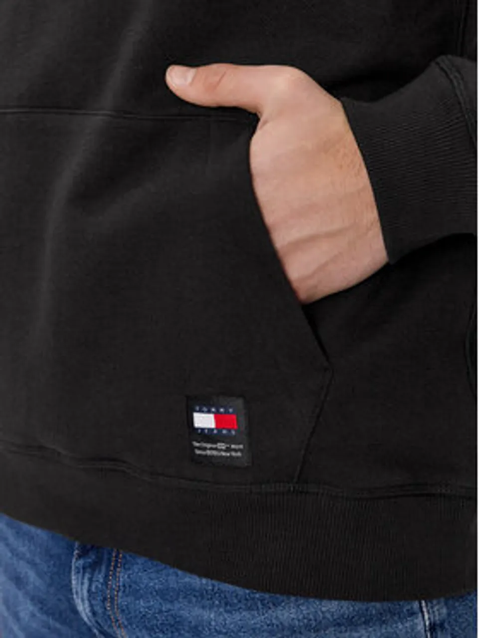 Tommy Jeans Sweatshirt Bold Classics DM0DM18413 Schwarz Regular Fit