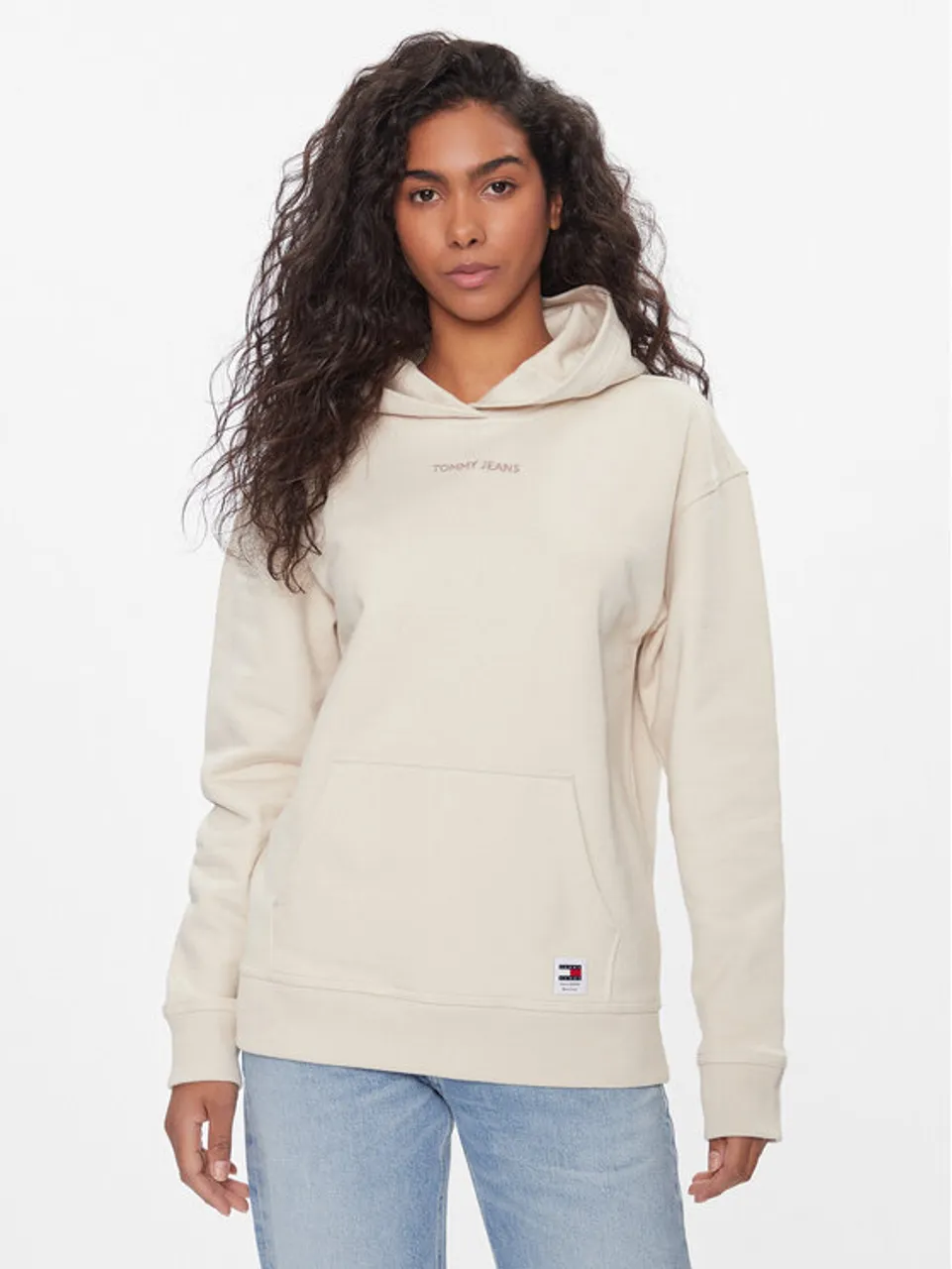 Tommy Jeans Sweatshirt Classic DW0DW17329 Beige Relaxed Fit