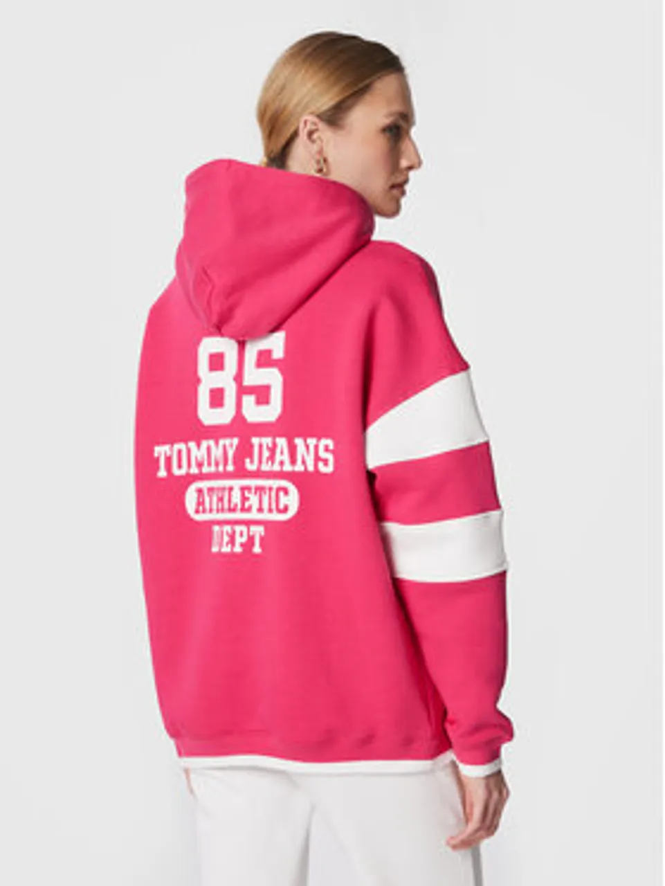 Tommy Jeans Sweatshirt Collegiate 85 DW0DW14860 Rosa Oversize
