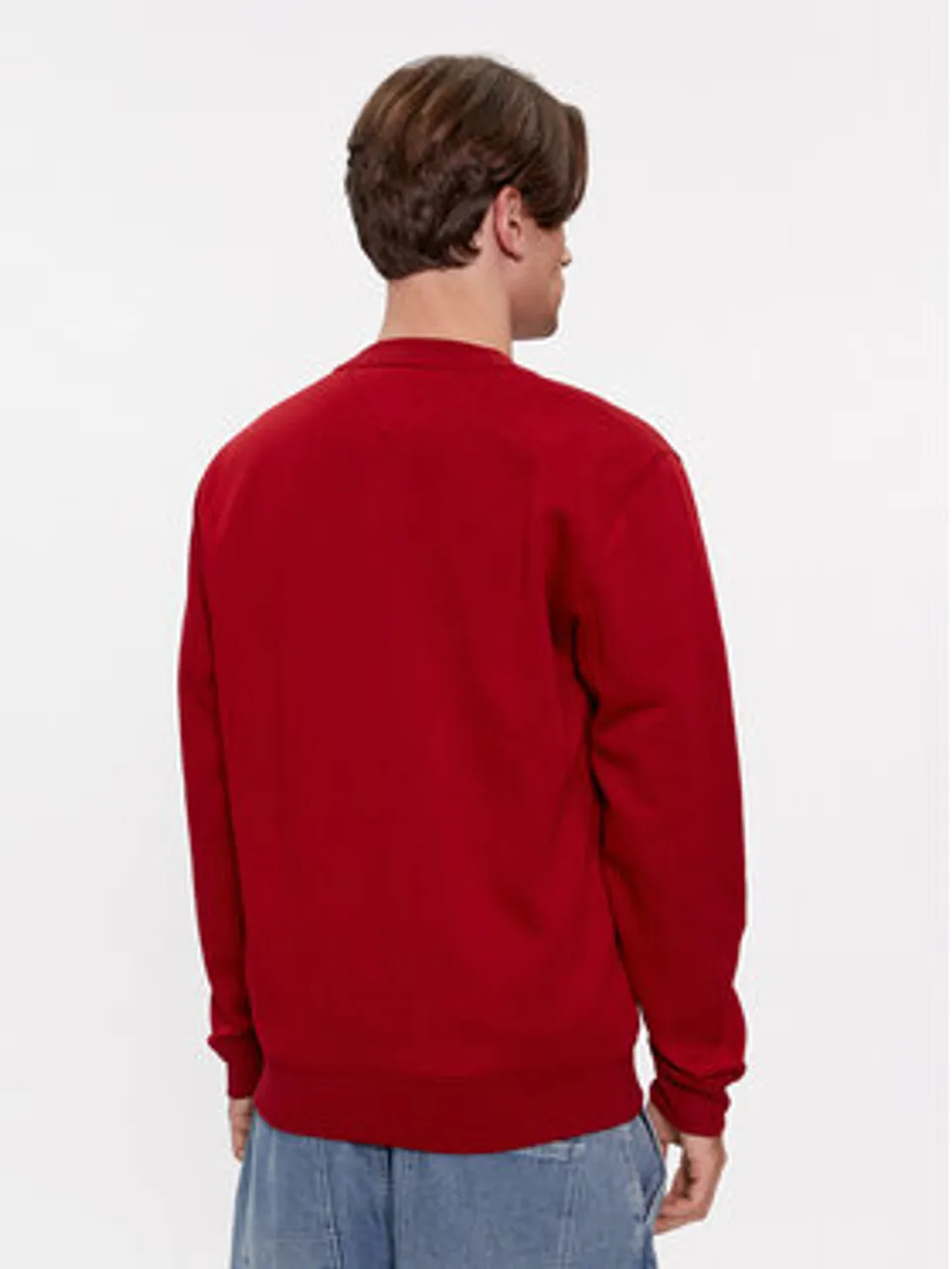 Tommy Jeans Sweatshirt DM0DM09591 Rot Regular Fit